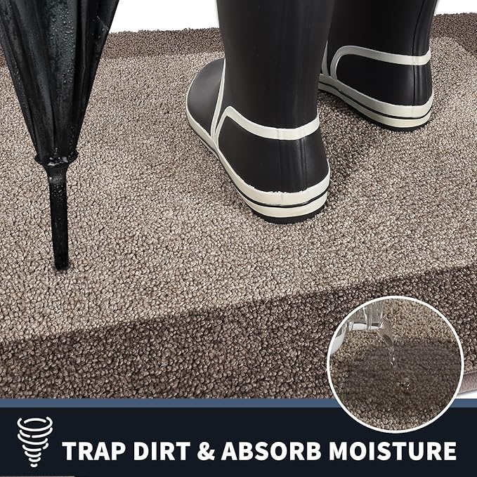 PURRUGS Dirt Trapping Door Mat 24" x 70", Non-Slip/Skid Machine Washable - Image 3