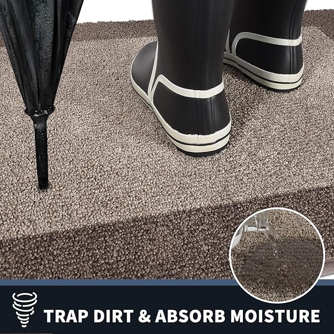 PURRUGS Dirt Trapping Door Mat 34" x 60", Non-Slip/Skid Machine Washable - Image 3