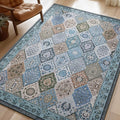 Phantoscope Washable Area Rug 6'x9' Non-Slip, Vintage Boho Rugs by Phantoscope