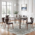 Abstract Rug 8x10 Large Living Room Rugs Neutral Modern Washable Area Rugs - Image 4