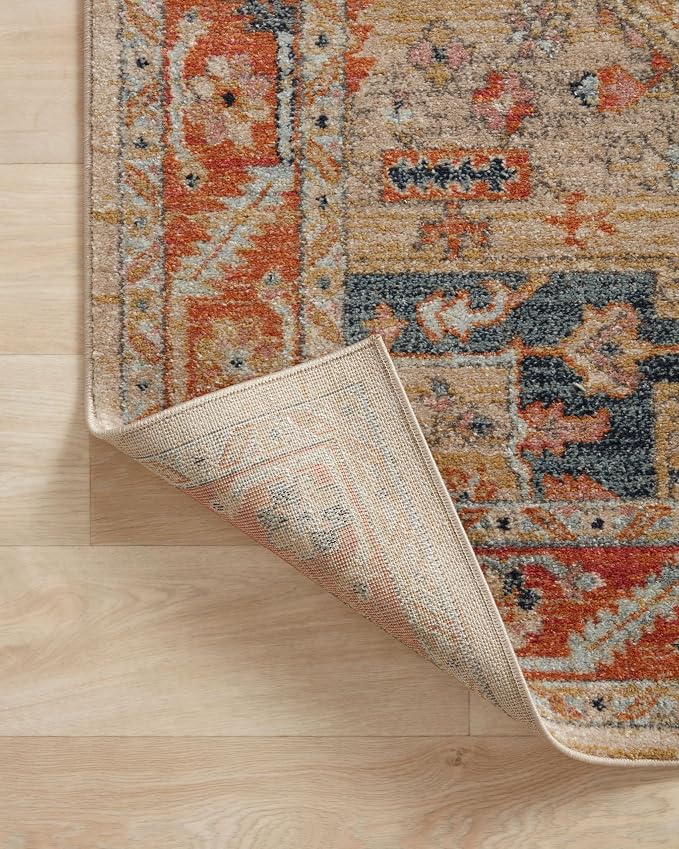 Loloi Jocelyn Collection JOC-01 Sand/Multi 7'-10" x 10' .38" Thick Area Rug - Image 8