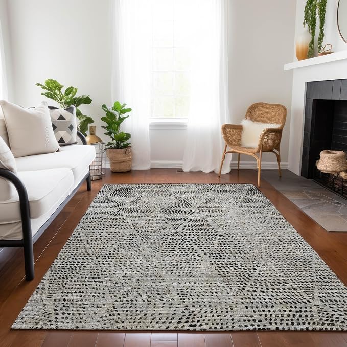 Addison Rugs Chantille ACN591 Gray 8' x 10' Indoor Outdoor Area Rug, Easy Clean - Image 6