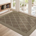 COSY HOMEER Non-Slip Door Mat 32"x48", Entryway Rugs Low Profile Absorbent Dirt by COSYHOMEER