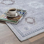 Fame Rugs Turkish Rug. Washable Vintage Oriental Antique Inspired Traditional - Image 8