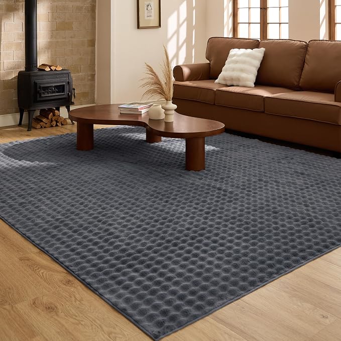 Bedsure 5x7 Fluffy Area Rugs for Living Room, Machine Washable Rugs, Non-Slip - Image 2