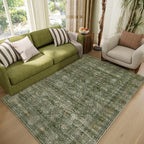 Washable 4x6 Rugs for Living Room, Boho Non-Slip Vintage Distress Small Rugs by Hedwior