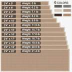 Rubber Runner Rug for Hallways Non Slip, Low Pile Long Laundry Room Mat Hall - Image 4