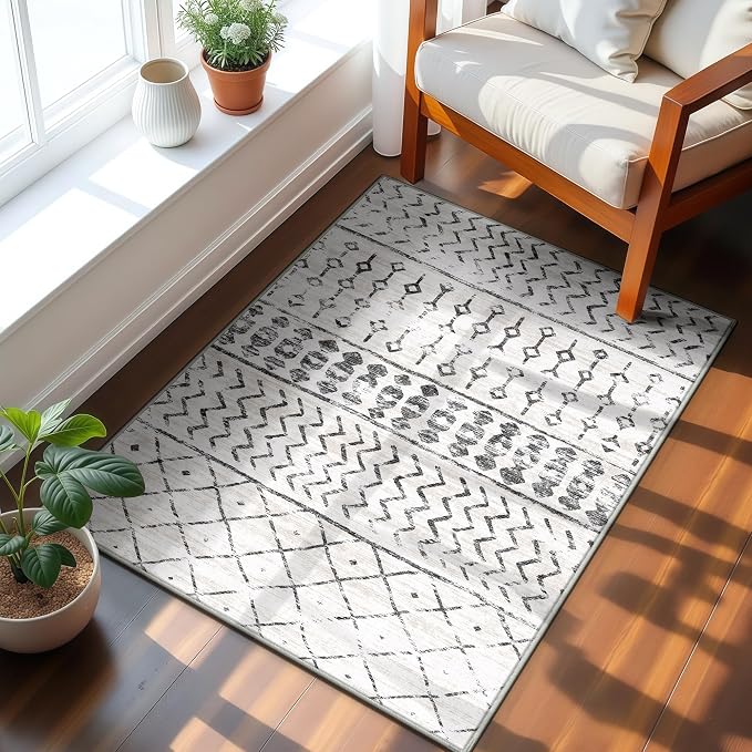 2x3 Machine Washable Area Rug for Entryway, Kids and Pets Friendly for Bedroom by GERUIMO