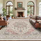 8x10 Area Rugs for Living Room Ultra-Soft Washable Rug Vintage Distressed Boho - Image 2