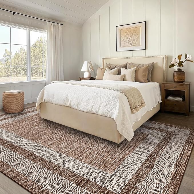 GarveeHome Area Rug 8x10 Modern Geometric Living Room Rug Non Slip, Thin - Image 8