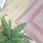 Alfa Rich 5x8 Mauve Lilac Washable Area Rugs - Image 4