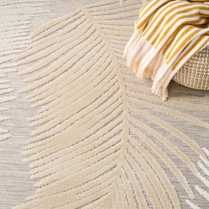 Nourison Home Suncoast Beige 7'10" x 9'10" Area Rug - Image 5