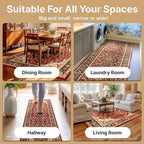 Well Woven Barclay Collection Medallion Kashan Red 5x7 Area Rugs - Image 7