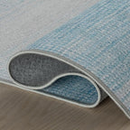 Dash & Albert Pandora Blue Machine Washable Rug, 6 X 9 Feet - Image 5