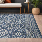 Beverly Rug Waikiki Boho Indoor Outdoor Rug 8x10, Washable Outside Carpet - Image 6