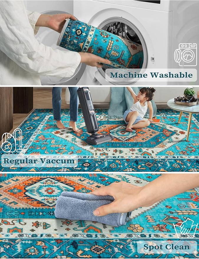 SERISSA Boho Washable Runner Rug - Image 3