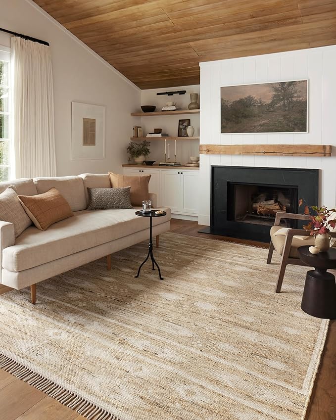 Loloi Angela Rose Rivers Collection RIV-04 Natural/Ivory 2'-6" x 7'-6" by Loloi
