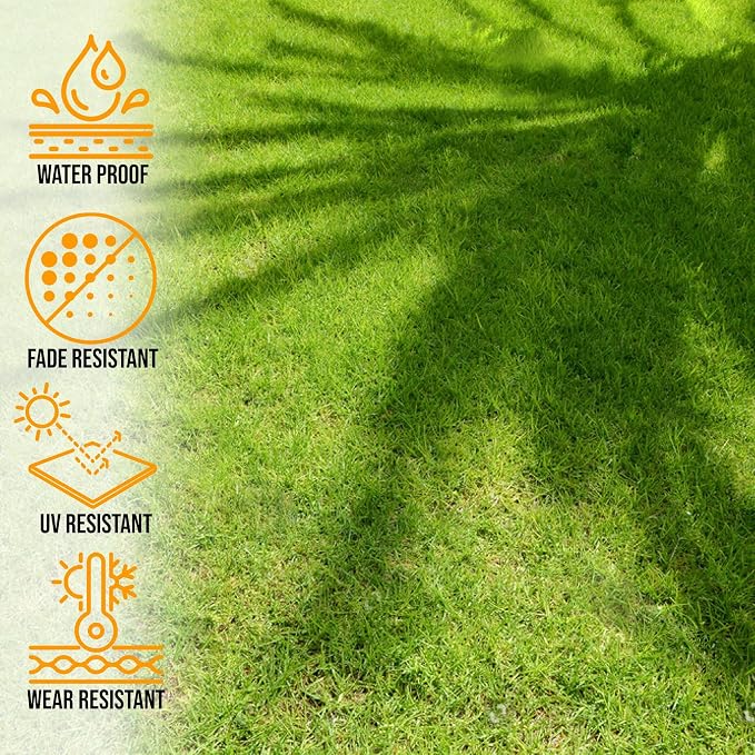 Ottomanson 6'6" x 50' Artificial Faux Grass Rug - Image 3