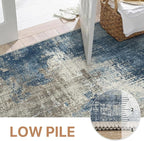 GENIMO Washable Area Rugs for Living Room, 9x12 Modern Non Slip Rugs, Low Pile - Image 7