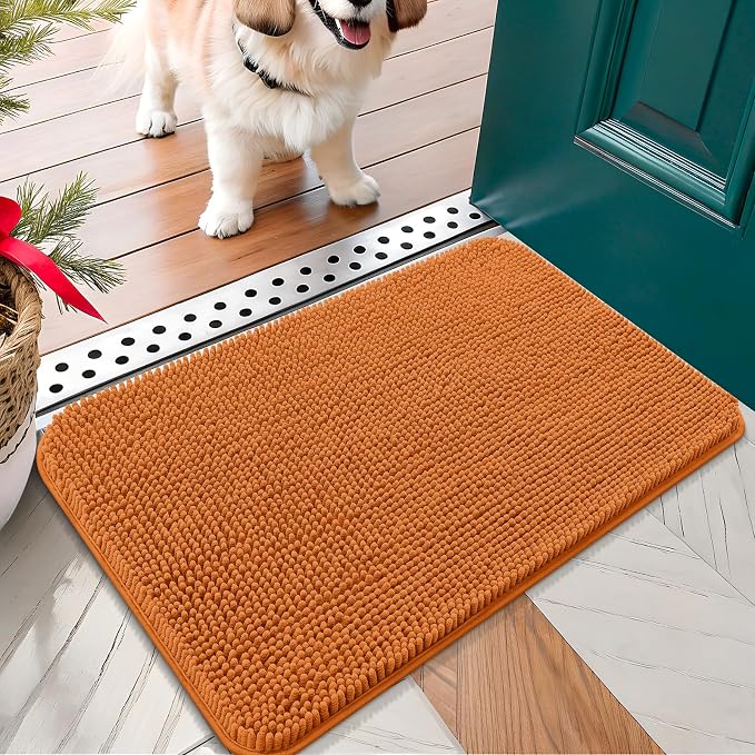 OLANLY Dog Door Mat for Muddy Paws 24x16, Absorbs Moisture and Dirt, Absorbent by OLANLY