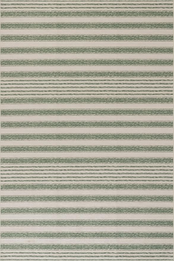 Dash & Albert Xaren Green Machine Washable Rug, Runner-2.5 X 8 Feet by DashAlbert