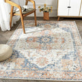jinchan Area Rug 6x9 Washable Living Room Rug Vintage Indoor Large Floor Cover by JINCHAN