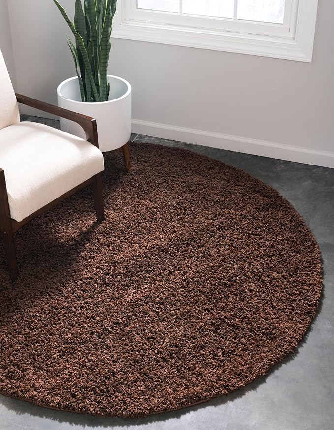 Unique Loom Solid Shag Collection Area Rug - Image 3