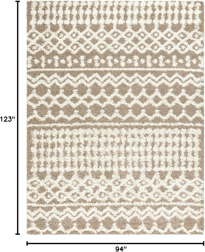 Livabliss Hapsburg Moroccan Shag Area Rug, Medium Brown - Image 2