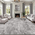 LUMI 5x8 Washable Area Rug for Living Room, Ultra Soft Modern Neutral Grey Rugs by LUMI