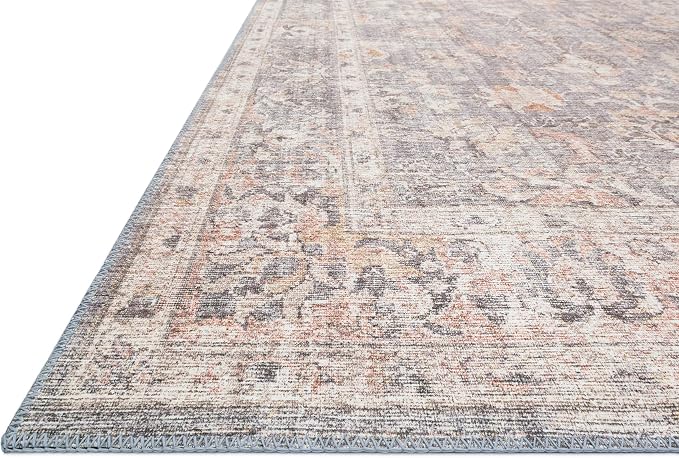 Loloi II Skye Collection SKY-01 Grey/Apricot 3'-6" x 5'-6" Accent Rug - Image 4