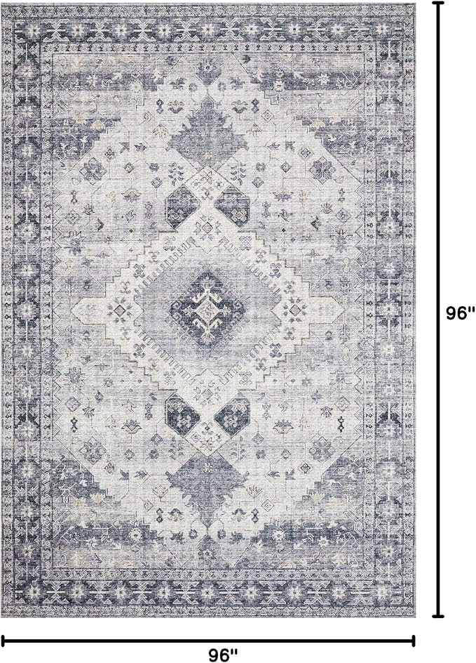 Loloi Skye Collection SKY-02 Silver/Grey 8'-0" x 8'-0" Round Area Rug - Image 2