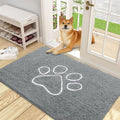 OLANLY Dog Door Mat for Muddy Paws 48x30, Paw Print Design, Absorbs Moisture by OLANLY
