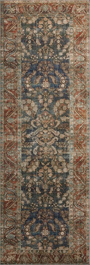 Loloi Chris Loves Julia Jules Collection JUL-10 Ocean/Spice 8'-6" x 11'-6" - Image 5