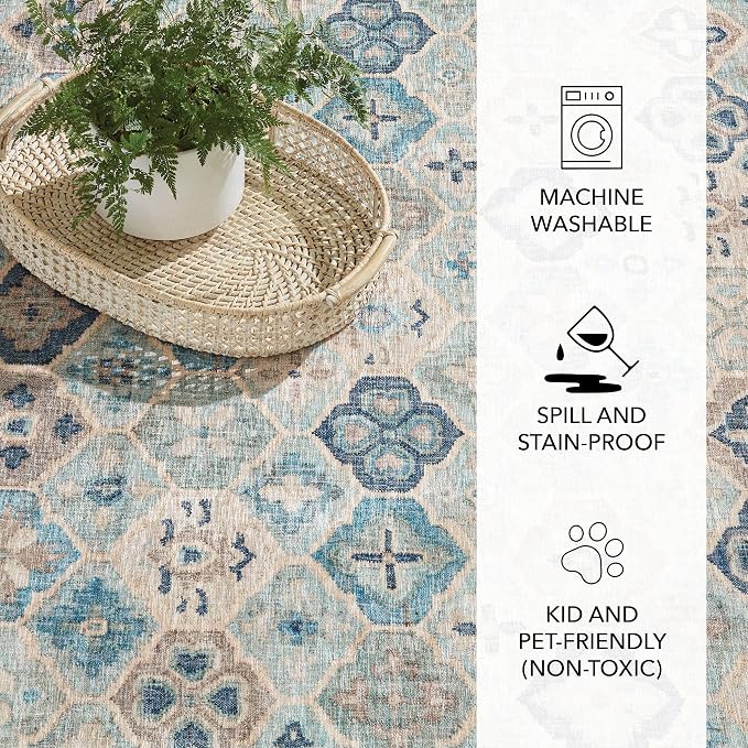 Dash and Albert Pali Machine Washable Area Rug - Image 3
