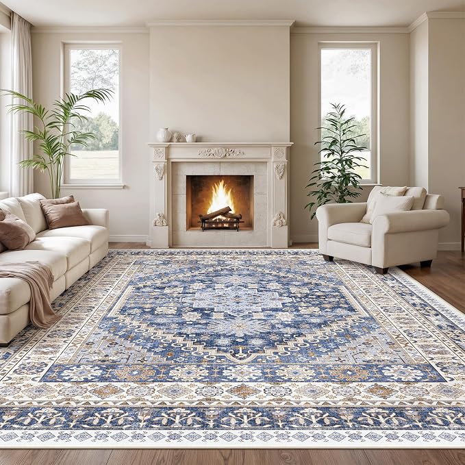 zesthome 10x14 Area Rugs, Stain Resistant Washable Rug, Ultra-Thin Rugs by Zesthome