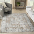 Nourison Home Astra Machine Washable Silver Taupe 4' x 6' Area Rug by NourisonHome