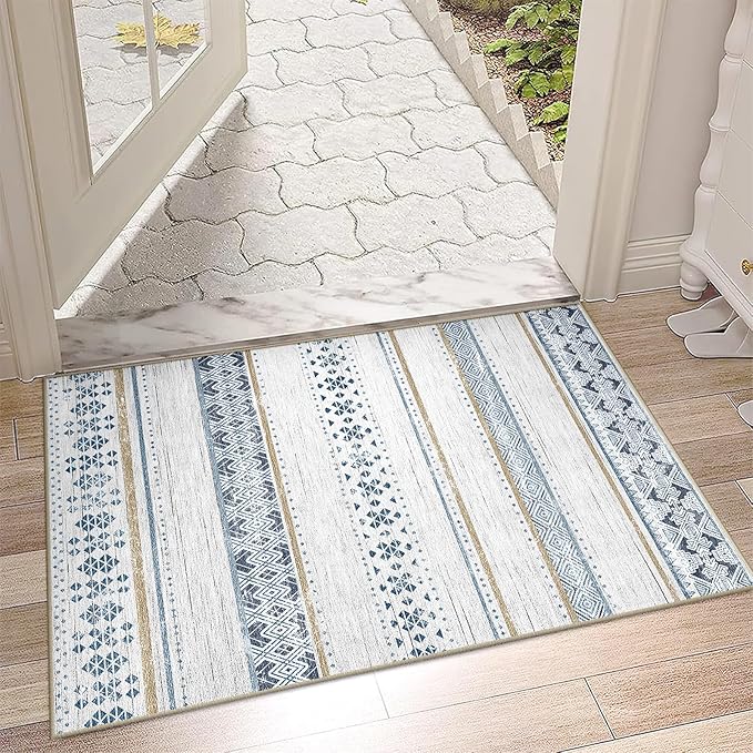 BESTSWEETIE 2x3 Area Rugs for Living Room Washable Moroccan Farmhouse Neutral by BESTSWEETIE