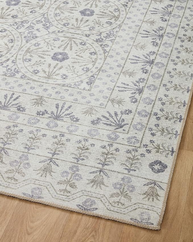 Loloi Rifle Paper Co. Maison Collection MAO-03 Rosette Ivory 5'-0" x 7'-6" - Image 7