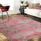 Fame Rugs Turkish Rug. Washable Vintage Oriental Antique Inspired Traditional - Image 2