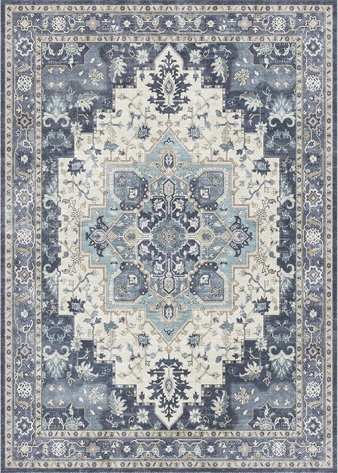 GENIMO 2x5 Runner Rugs for Hallway, Machine Washable Non Slip Vintage Rugs - Image 7