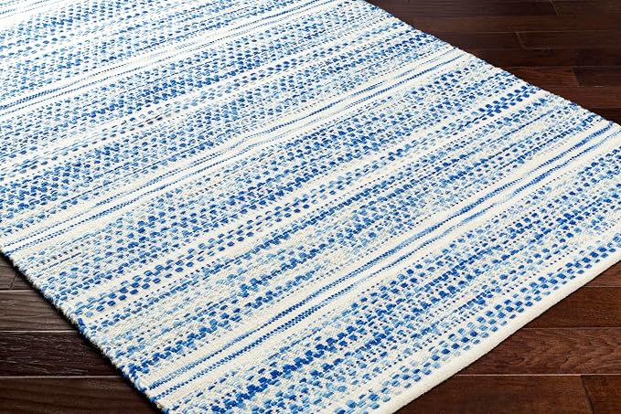 Mark&Day Wool Rugs, 9x12 Marie Global Dark Blue Area Rug, Bedroom or Kitchen - Image 3