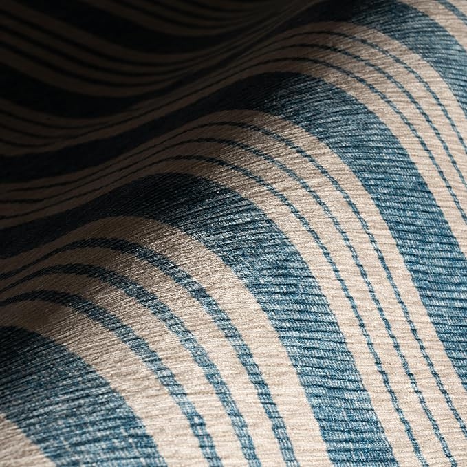 Dash & Albert Talos Blue Machine Washable Rug, 8.5 X 11.5 Feet - Image 4