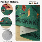 Vintage Medallion Floral 3x5 Washable Rug, Soft Low Pile Area Rug, Non-Slip - Image 7
