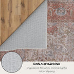 Kuden 8x10 Large Area Rug, Machine Washable Area Rug - Image 7