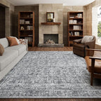 8x10 Washable Area Rugs Ultral Soft Non-Slip Stain Resistant Vintage Boho Large by NoiFamo