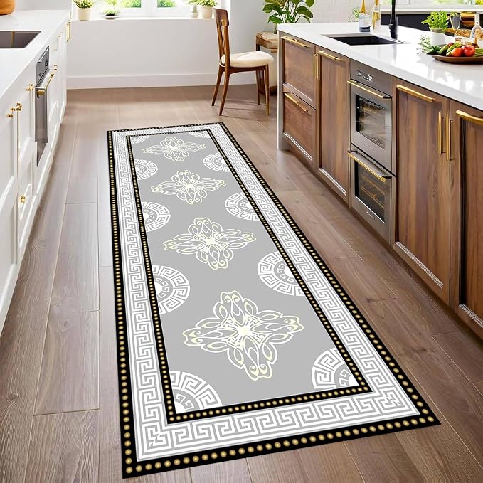 Boho Long Runners Carpet, Modern Geometric Bohemian Print - Image 2
