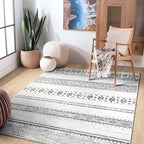 BESTSWEETIE 4x6 Area Rugs for Living Room Washable Moroccan Farmhouse Neutral - Image 6