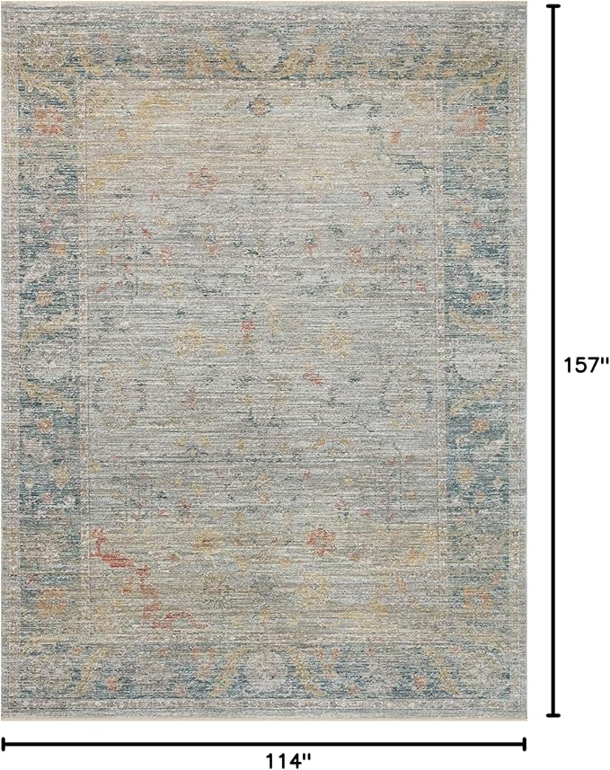 Loloi Magnolia Home by Joanna Gaines Millie Collection MIE-04 Slate/Multi 9'-6" - Image 2