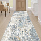 Runner Rug Non Slip Rugs: 3x10 Hallway Kitchen Washable Abstract Soft Modern - Image 4