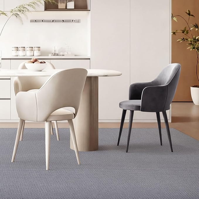 ANSSO Wool Rugs 8x10 for Living Room, 80% Merino Wool and 20% Cotton Soft - Image 3